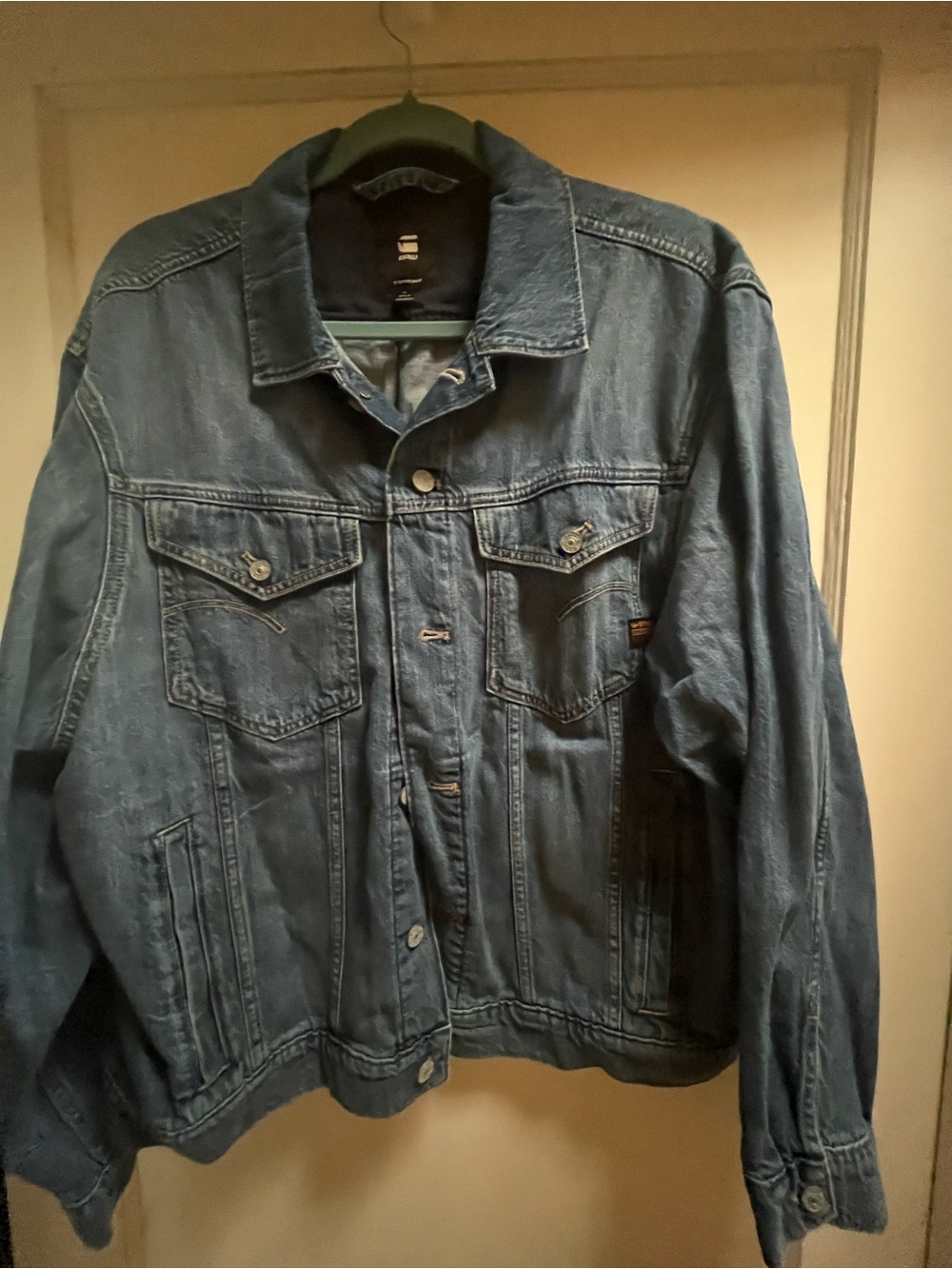 GStar Classic Blue Relaxed Denim Jacket - Womenβs Size XL